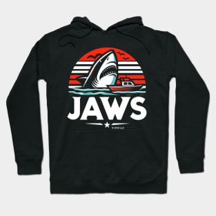 JAWS Attacking Boat Hoodie